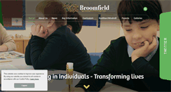 Desktop Screenshot of broomfieldschool.org.uk